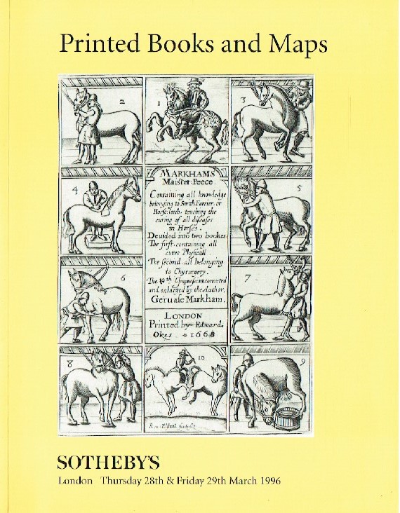 Sothebys March 1996 Printed Books and Maps