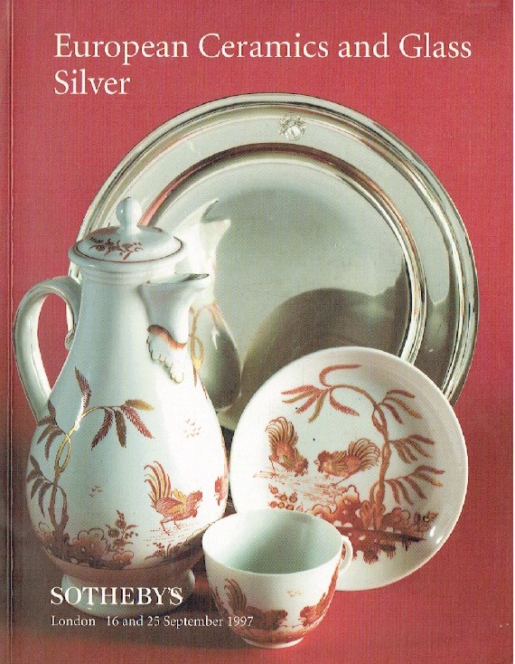 Sothebys September 1997 European Ceramics and Glass Silver
