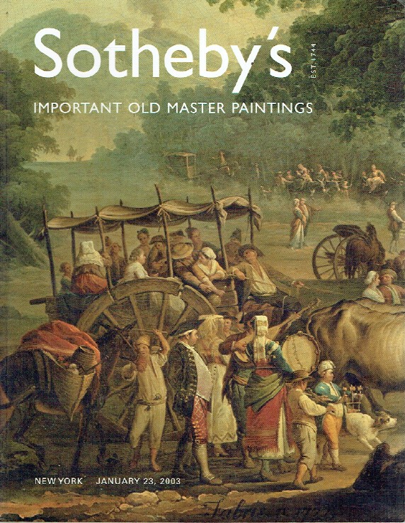 Sothebys January 2003 Important Old Master Paintings Volume I