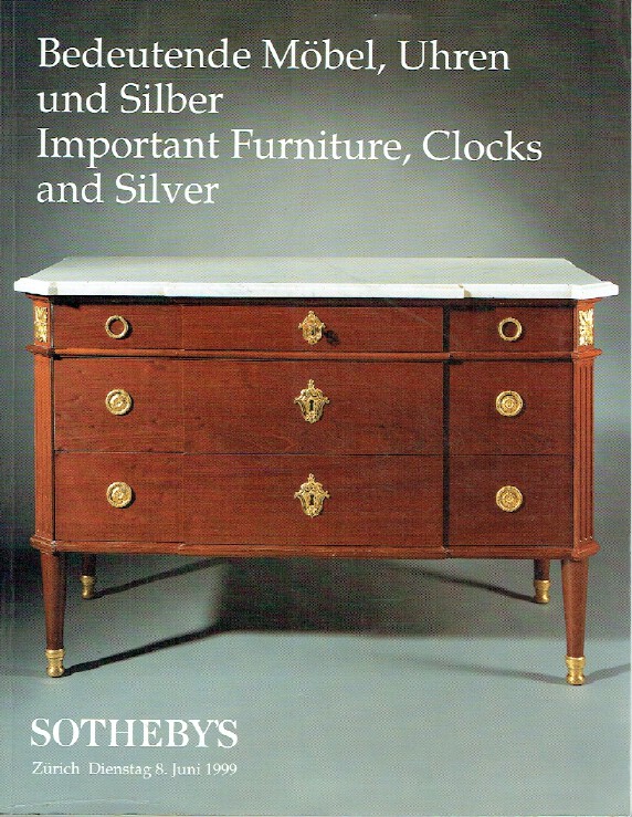 Sothebys June 1999 Important Furniture, Clocks and Silver