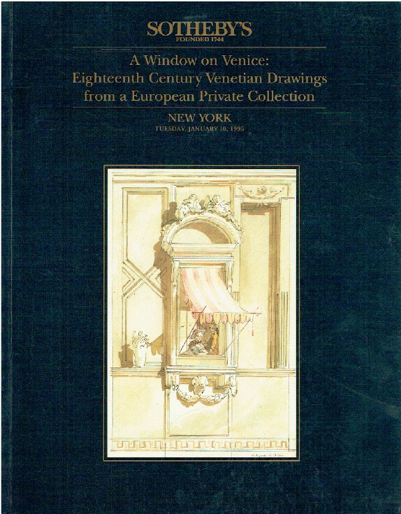 Sothebys January 1995 18th Century Venetian Drawings, European Collection