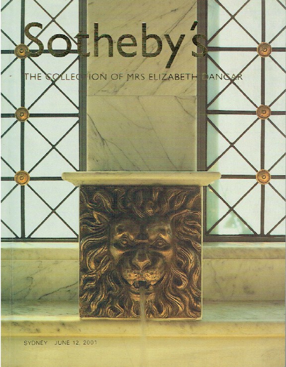 Sothebys June 2001 The Collection of Mrs. Elizabeth Dangar