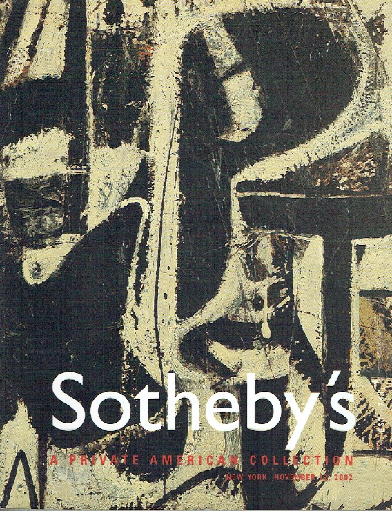 Sothebys November 2002 Contemporary Property From A Private American Collection