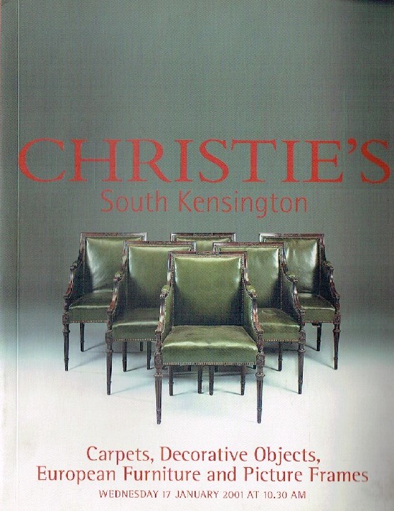 Christies January 2001 Carpets, Decorative, Furniture and Picture Frames