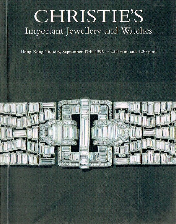 Christies September 1996 Important Jewellery and Watches