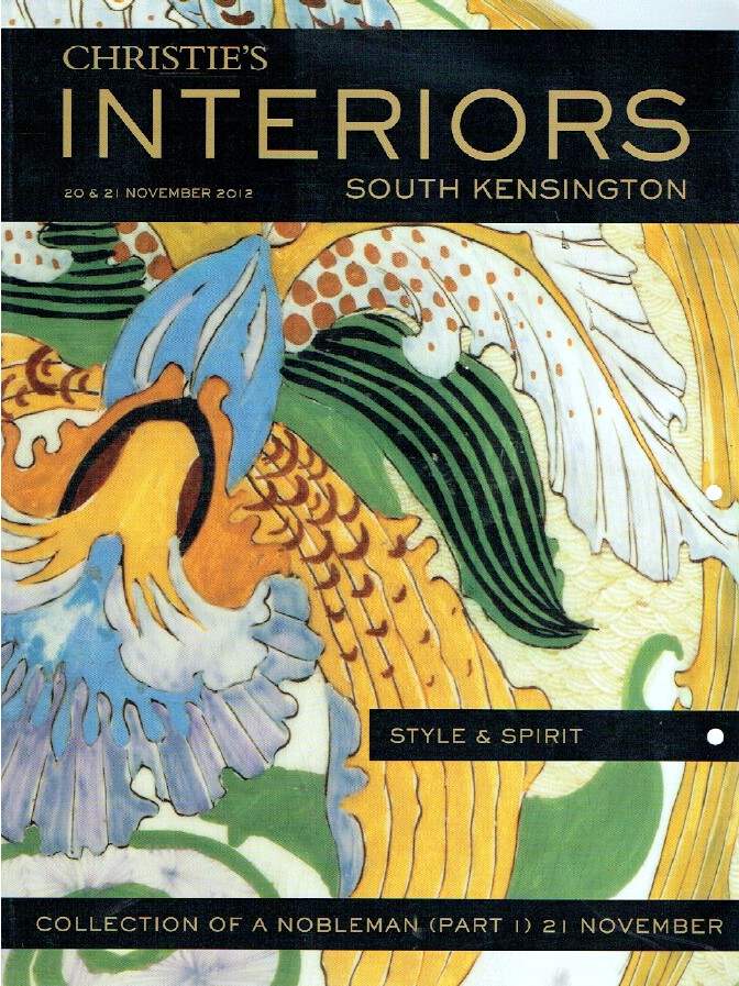 Christies November 2012 Interiors - Style and Spirit