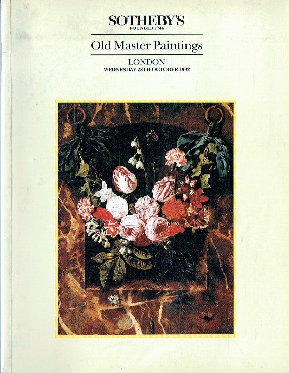 Sothebys October 1992 Old Master Paintings - Click Image to Close