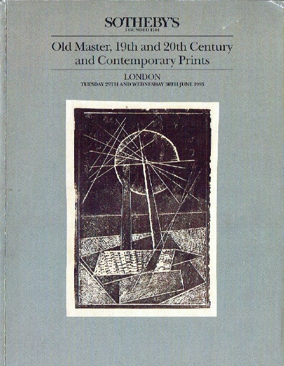Sothebys June 1993 Old Master, 19th & 20th Century & Contemporary Prints