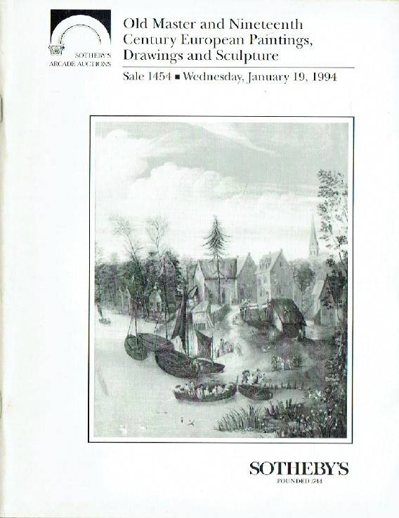 Sothebys January 1994 Old Master & 19th C. European Paintings (Digital only)