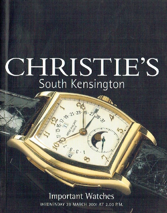 Christies March 2001 Important Watches