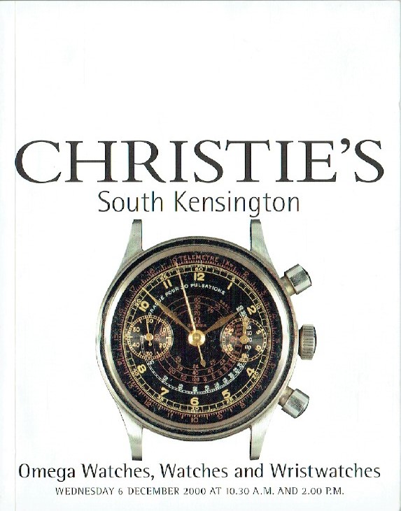 Christies December 2000 Omega Watches, Watches and Wristwatches