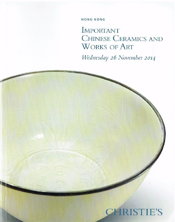 Christies November 2014 Important Chinese Ceramics and Works of Art