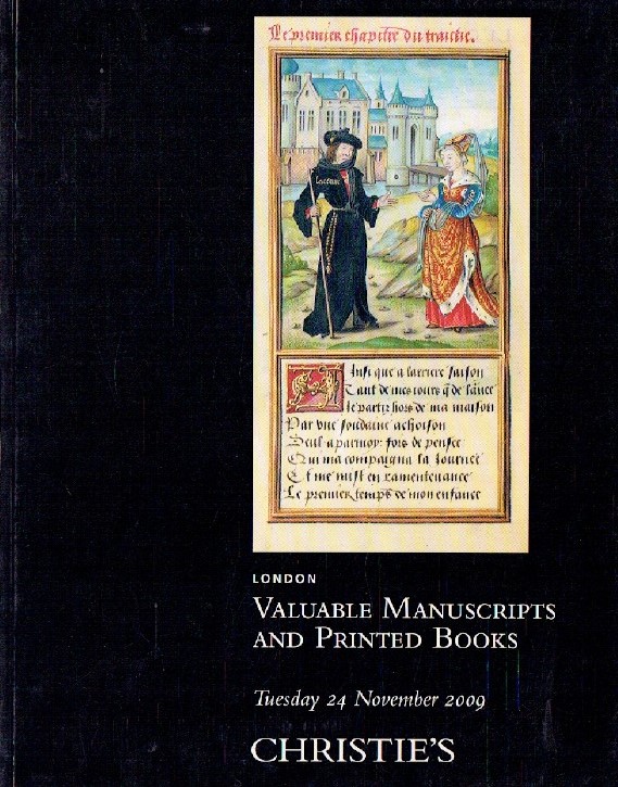 Christies November 2009 Valuable Manuscript and Printed Books