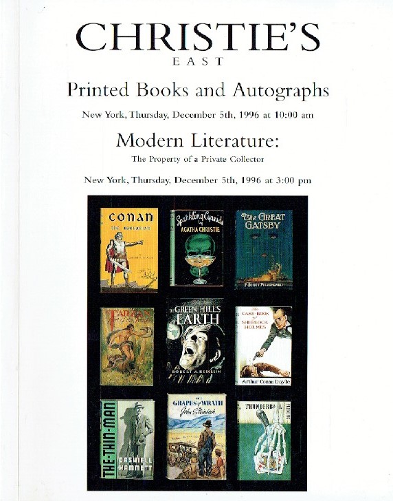 Christies December 1996 Printed Books and Autographs
