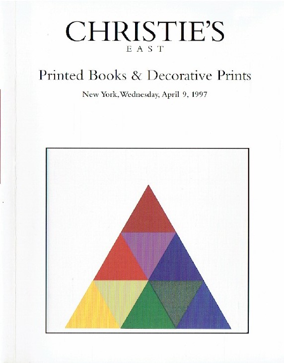 Christies April 1997 Printed Books and Decorative Prints