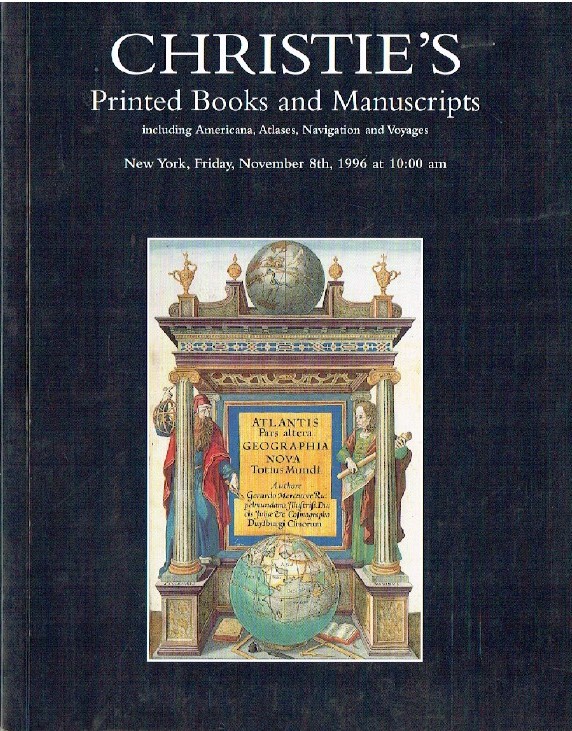 Christies November 1996 Fine Printed Books and Manuscripts