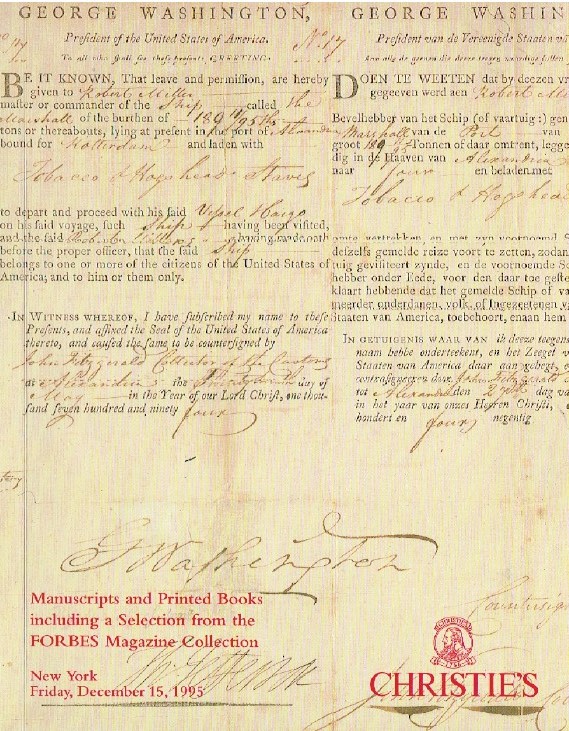 Christies December 1995 Manuscripts and Printed books