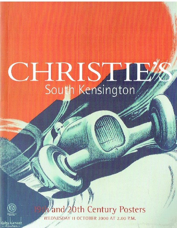 Christies October 2000 19th and 20th Century Posters - Click Image to Close