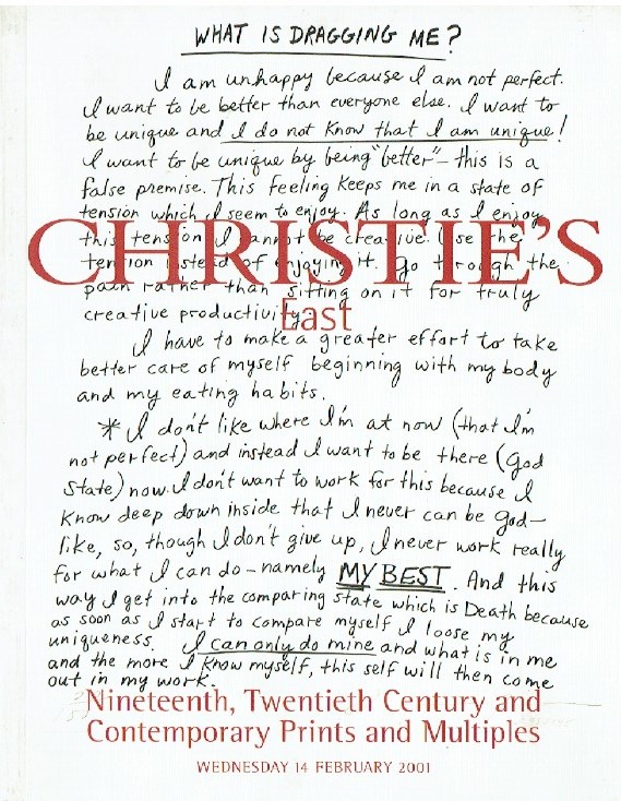 Christies February 2001 Nineteenth, Twentieth Century, Contemporary Prints