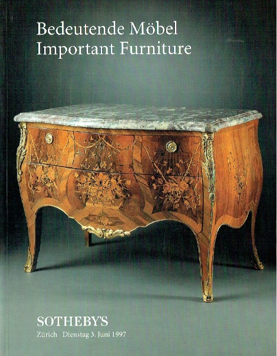 Sothebys June 1997 Important Furniture