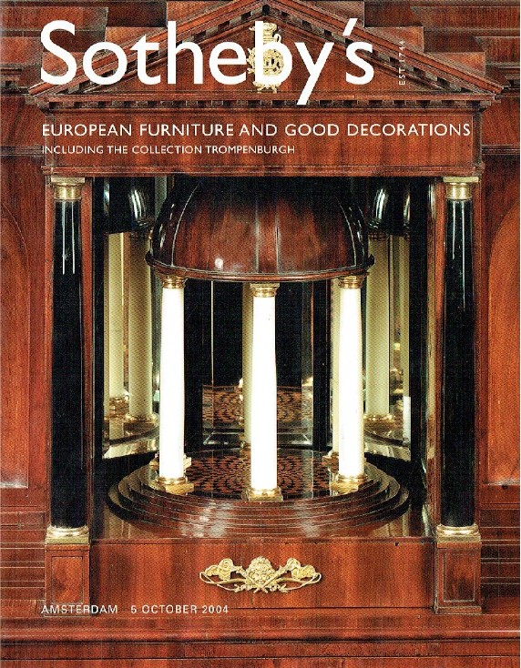 Sothebys October 2004 European Furniture The Collection Trompenburgh