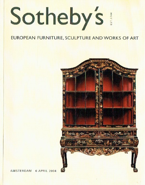 Sothebys April 2004 European Furniture, Sculpture and Works of Art