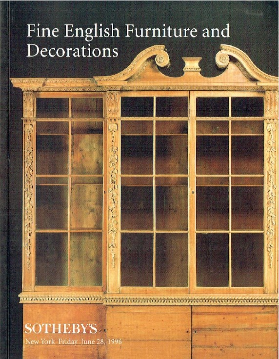 Sothebys June 1996 Fine English Furniture and Decorations
