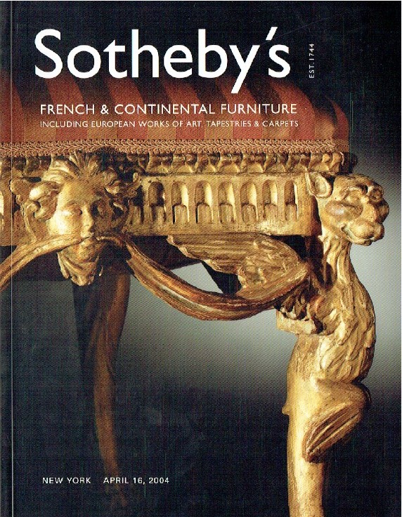 Sothebys April 2004 French and Continental Furniture