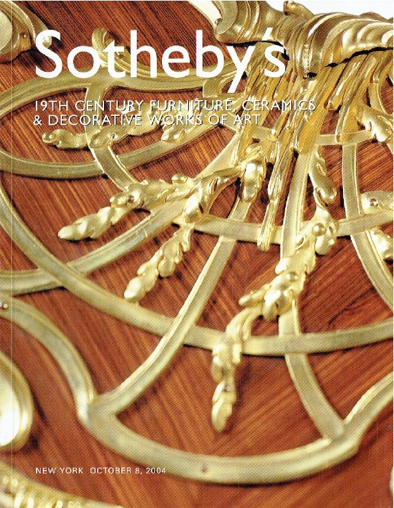 Sothebys October 2004 19th Century Furniture, Ceramics & Decorative Works of Art