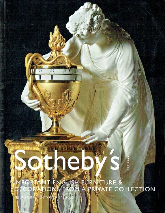 Sothebys October 2005 Important English Furniture - Private Collection