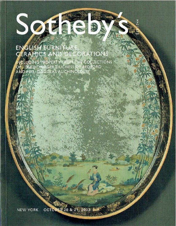 Sothebys October 2003 English Furniture - Bedford & Auchincloss Collections