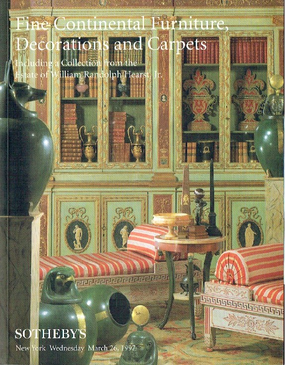 Sothebys March 1997 Fine Continental Furniture WR Hearst Collection