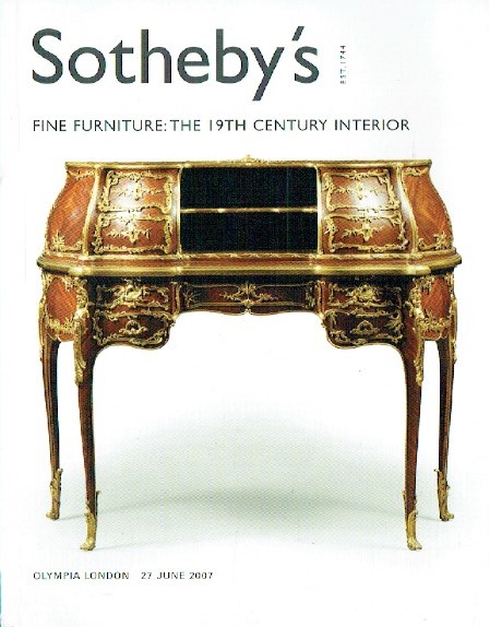 Sothebys June 2007 Fine Furniture : The 19th Century Interior