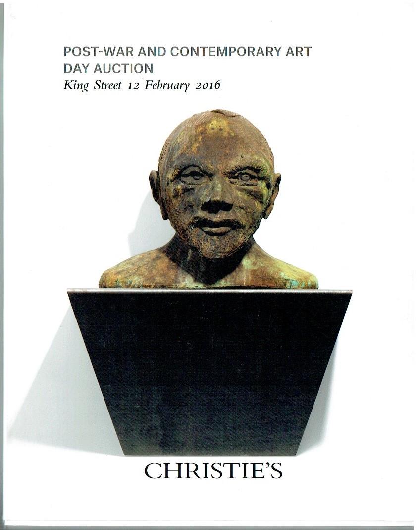 Christies February 2016 Post-War & Contemporary Art - Click Image to Close