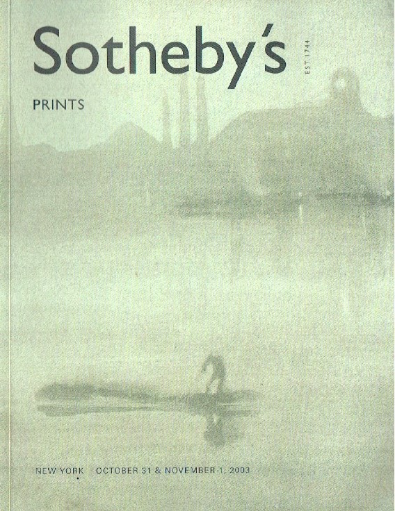 Sothebys November 2003 19th & 20th Century Prints