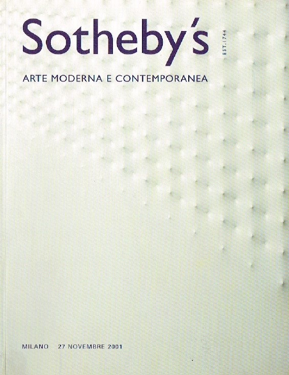 Sothebys November 2001 Modern and Contemporary Art