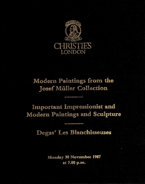 Christies 1987 Degas' Les Blanchisseuses (3 volume set)