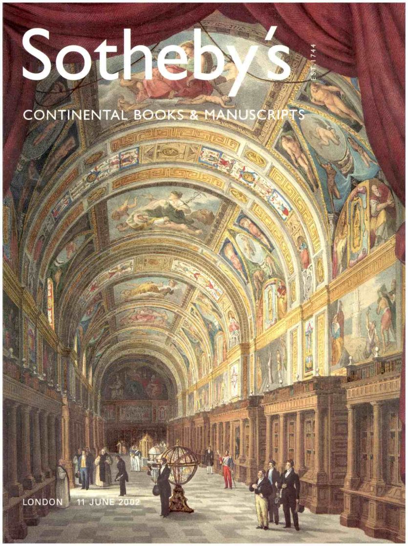 Sothebys June 2002 Continental Books and Manuscripts (Digital Only)