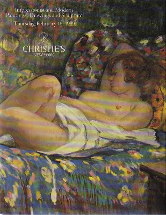 Christies February 1989 Impressionist and Modern Paintings , Dra (Digital Only)