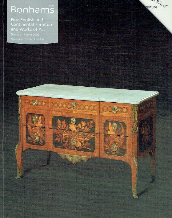 Bonhams June 2002 Fine English & Continental Furniture and Works of Art