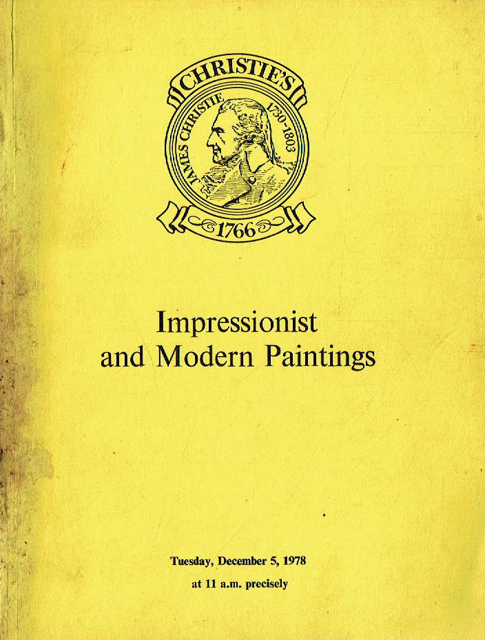 Christies December 1978 Impressionist & Modern Drawings, Watercolours