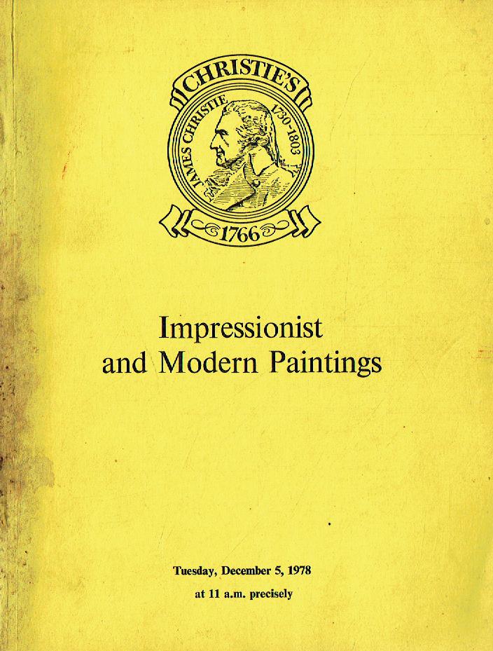 Christies December 1978 Impressionist & Modern Drawings (Digital only)