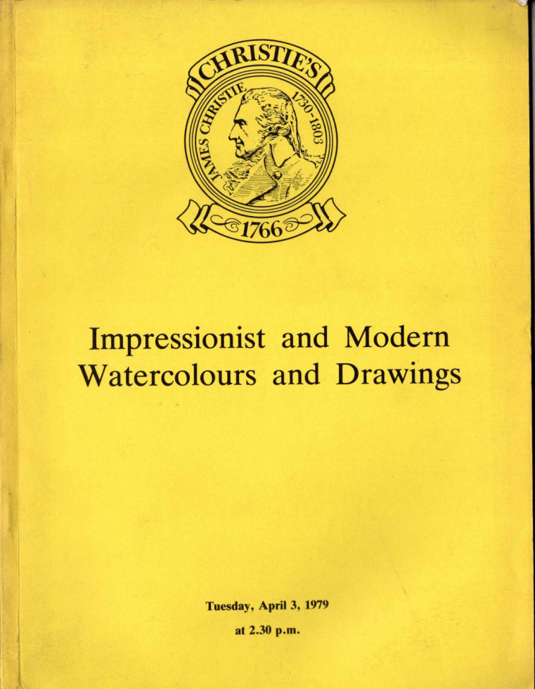 Christies April 1979 Impressionist & Modern Watercolours, Drawings