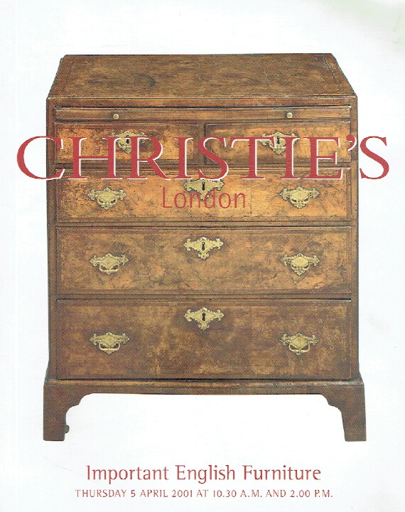 Christies April 2001 Important English Furniture