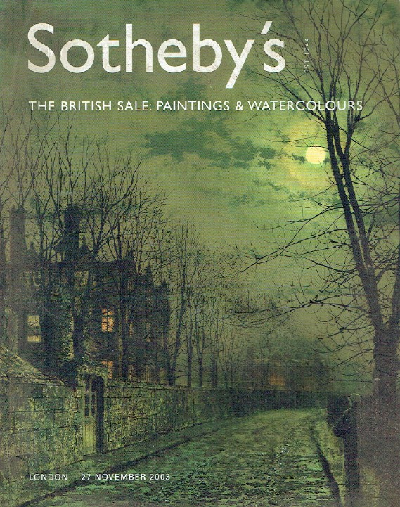 Sothebys 2003 British Sale Paintings & Watercolours