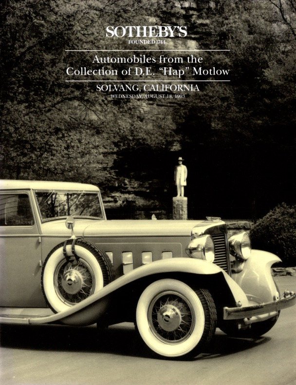 Sothebys 1993 Motlow Collection of Automobiles