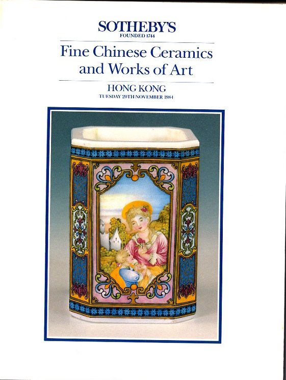 Sothebys November 1984 Fine Chinese Ceramics & WOA