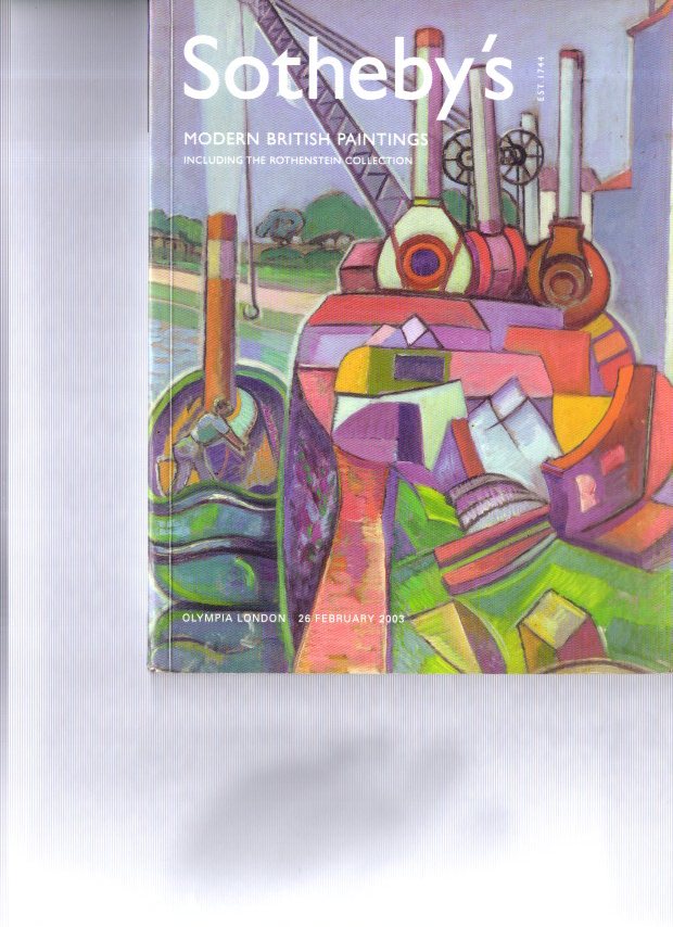 Sothebys February 2003 Modern British Paintings inc. The Rothenstein Collection