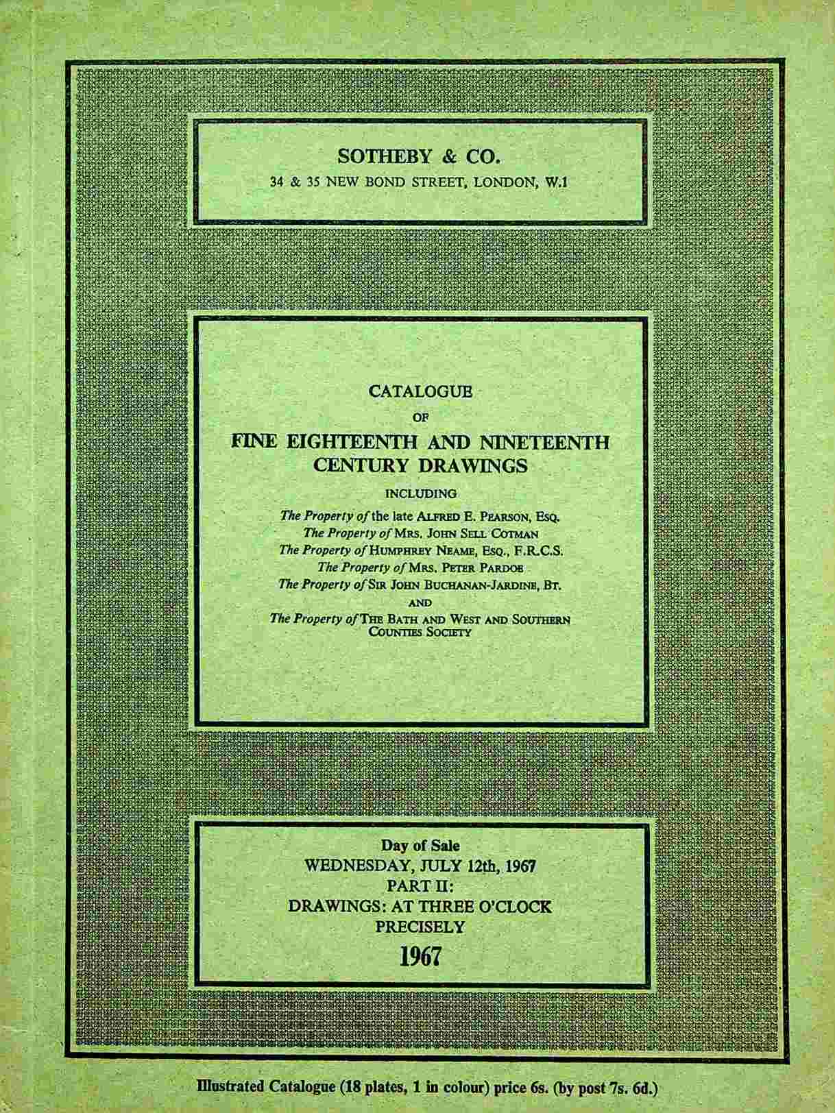 Sothebys July 1967 Fine Eighteenth and Nineteenth Part II (Digital only)