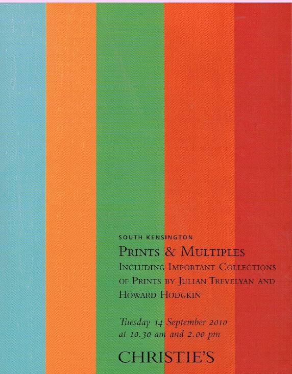Christies September 2010 Prints & Multiples Julian, Howard Hodgkin (Digital only